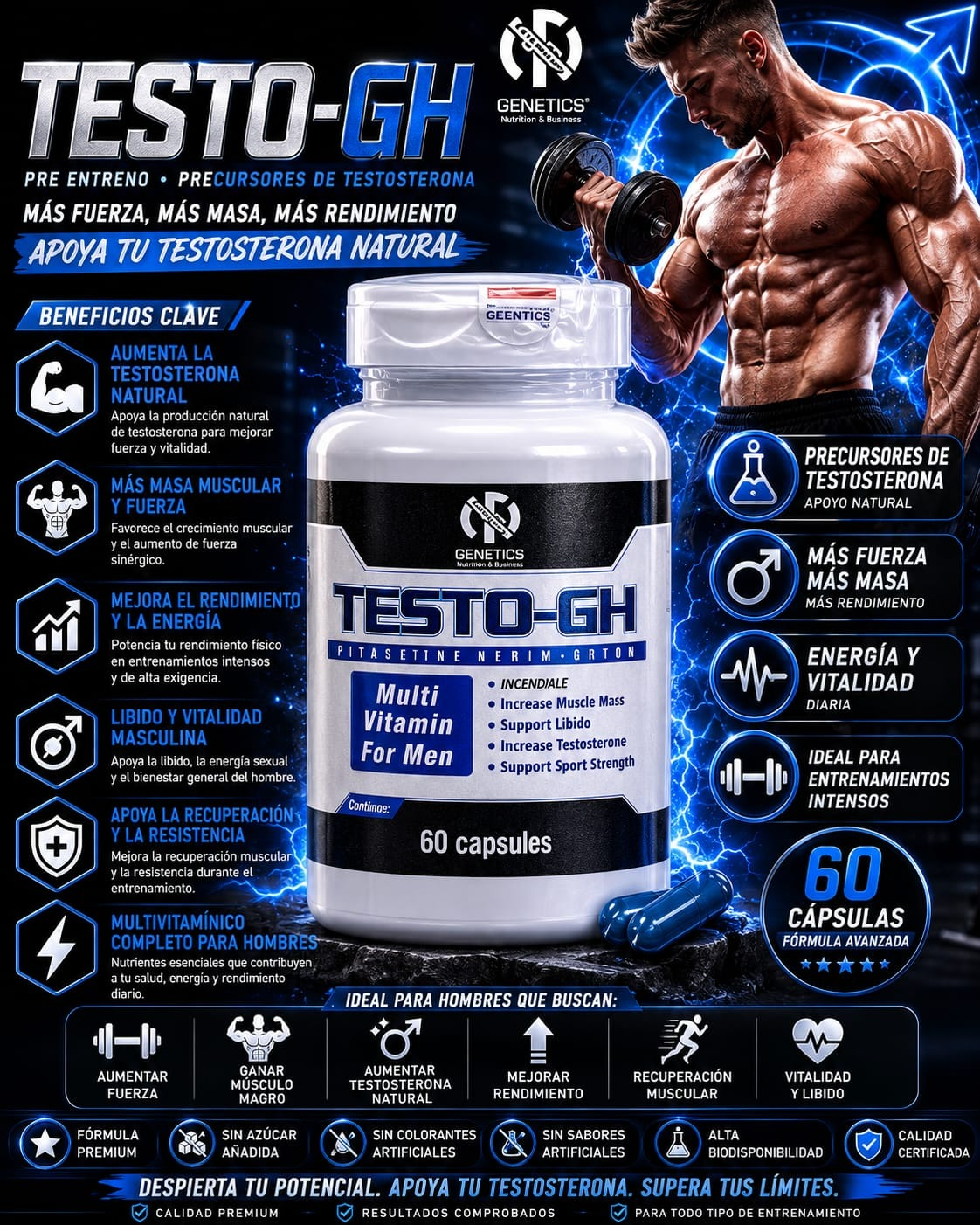 TESTO-GH banner beneficios pre entreno